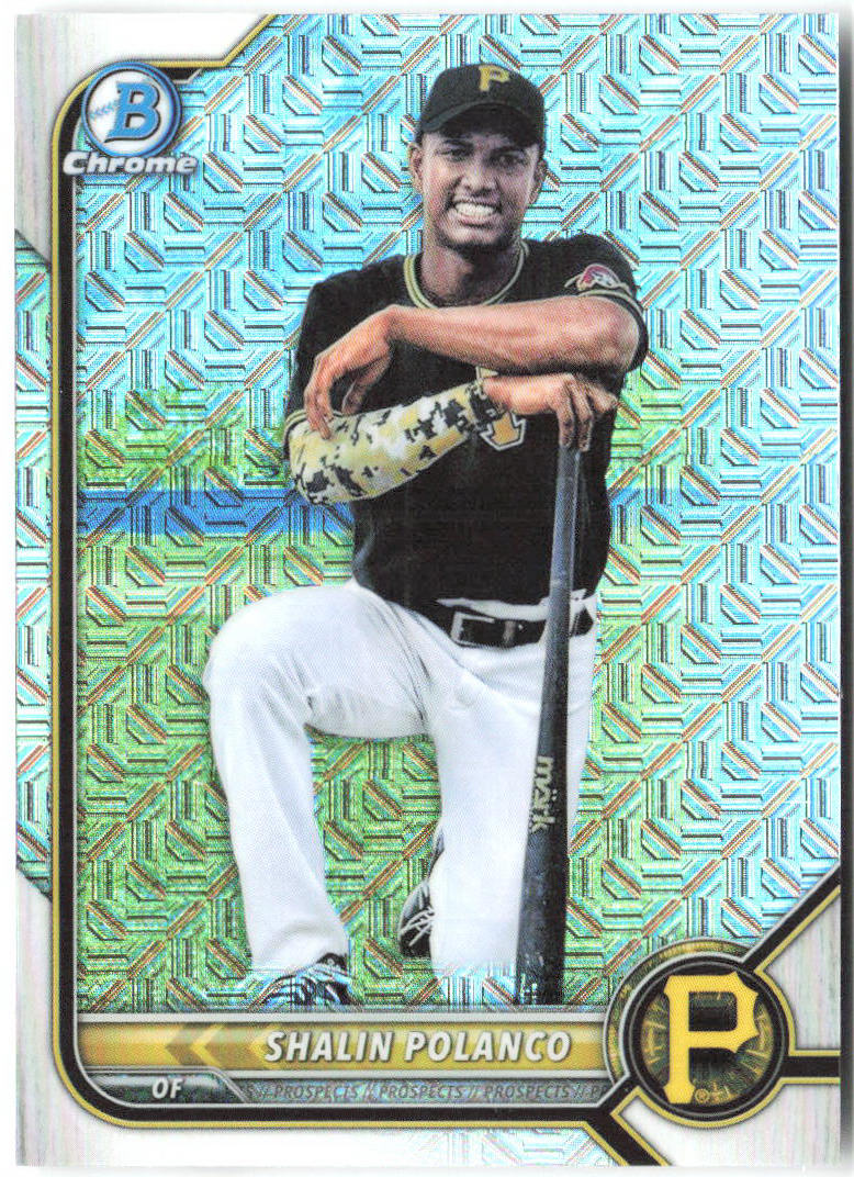 Shalin Polanco Bowman - Chrome Prospects Mojo Refractors BCP-145 2022 Pirates