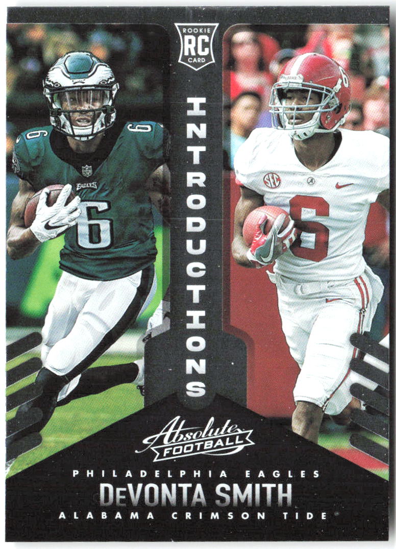 DeVonta Smith Panini Absolute - Introductions INT-7 2021 Philadelphia Eagles
