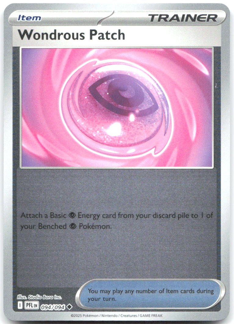 Wondrous Patch Reverse Holo ME02 Phantasmal Flames 094/094 NM Studio Bora Inc