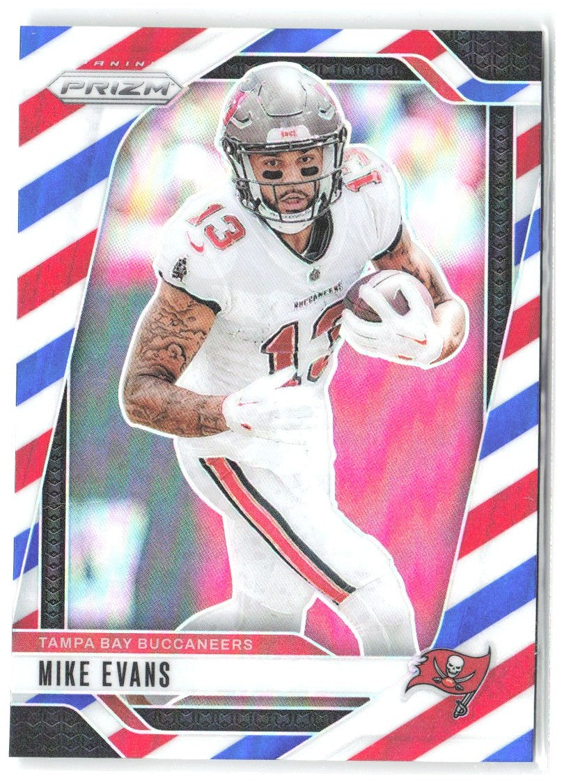 Mike Evans Panini Prizm - Red White and Blue 270 2024 Tampa Bay Buccaneers