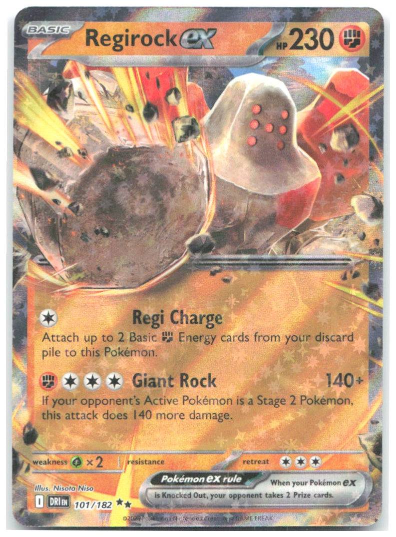 Regirock ex Holo Double Rare SV10 Destined Rivals 101/182 NM Minahamu