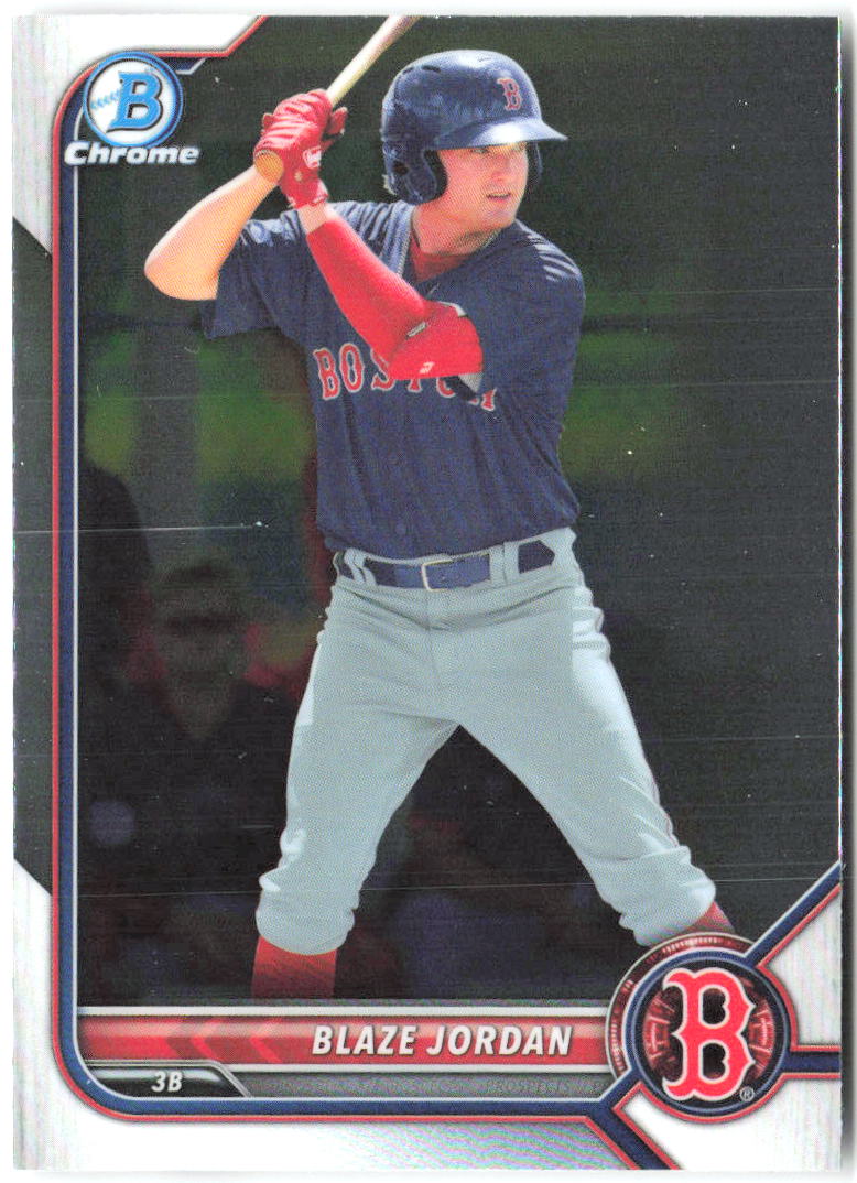 Blaze Jordan Bowman - Chrome Prospects BCP-58 2022 Boston Red Sox