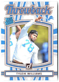 Tyleik Williams Donruss - Rated Rookies Throwback 5 2025 Detroit Lions