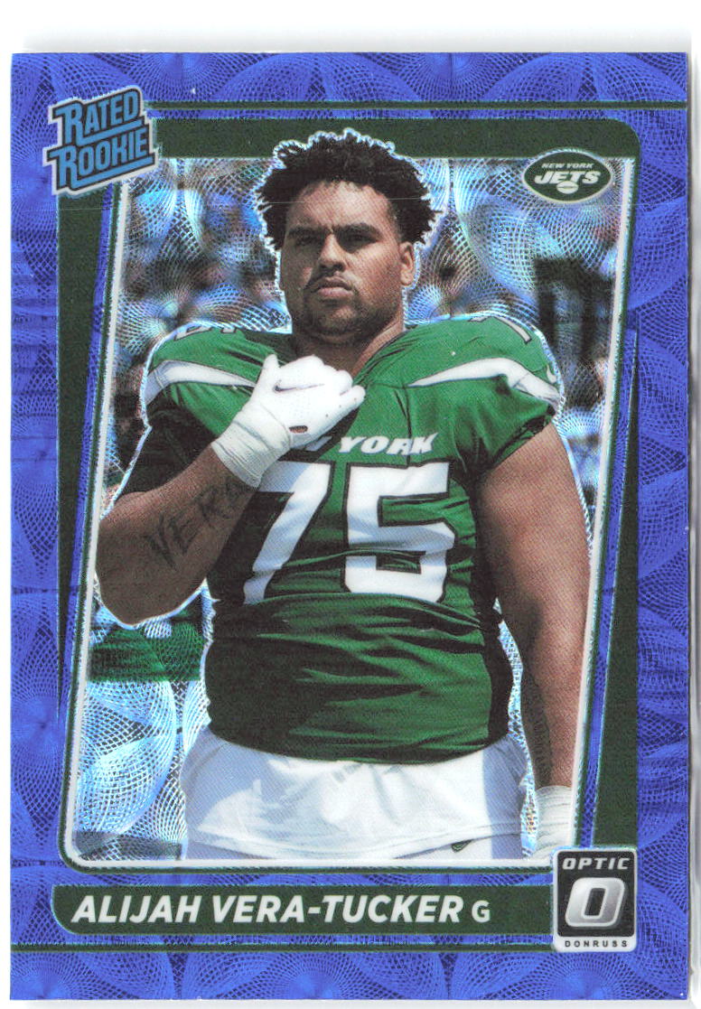 Alijah Vera-Tucker Blue Scope Donruss Optic - Blue Scope 264 NM