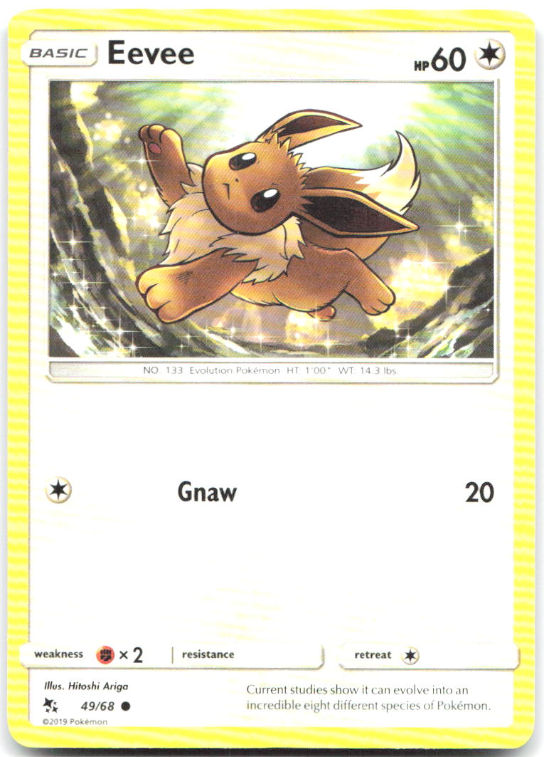 Eevee 49 Common Hidden Fates 49/68 NM Hitoshi Ariga
