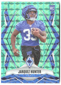 Jarquez Hunter Panini Phoenix Teal Pyramids Prizm 232 2025 Los Angeles Rams /225