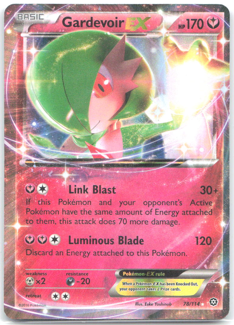 Gardevoir EX Holo Ultra Rare XY Steam Siege 78/114 NM Eske Yoshinob