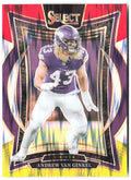 Andrew Van Ginkel Select - Red & Yellow Prizm Shock 6 2024 Minnesota Vikings