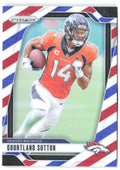 Courtland Sutton Panini Prizm - Red White and Blue 86 2024 Denver Broncos