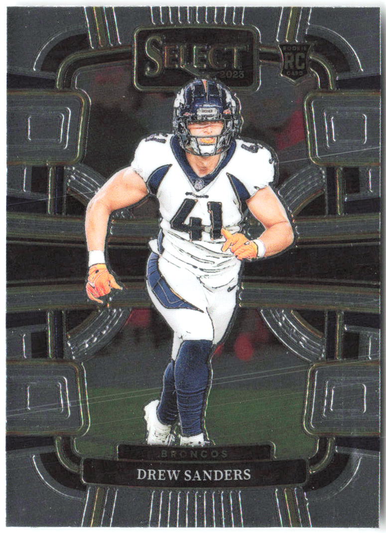 Drew Sanders Panini Select 30 2023 Denver Broncos RC