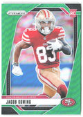 Jacob Cowing Panini Prizm - Green 335 2024 San Francisco 49ers