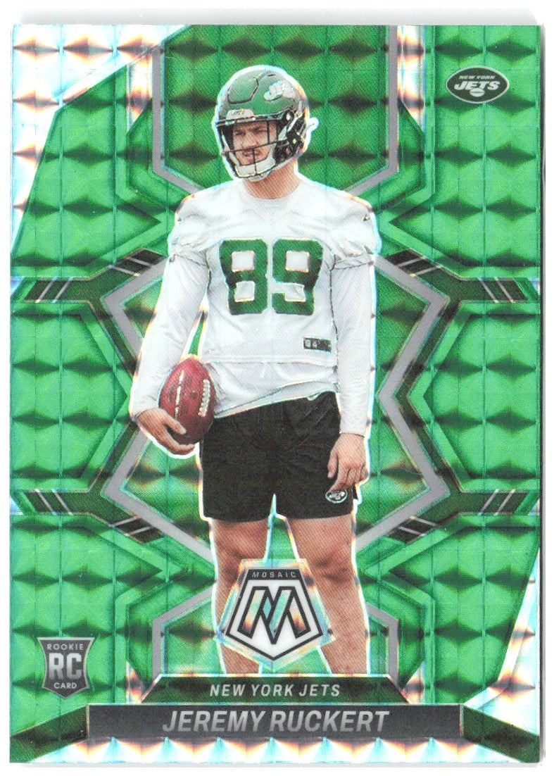 Jeremy Ruckert Panini Mosaic - Mosaic Green 360 2022 New York Jets
