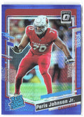 Paris Johnson Jr. Donruss Optic - Blue Hyper 205 2023 Arizona Cardinals
