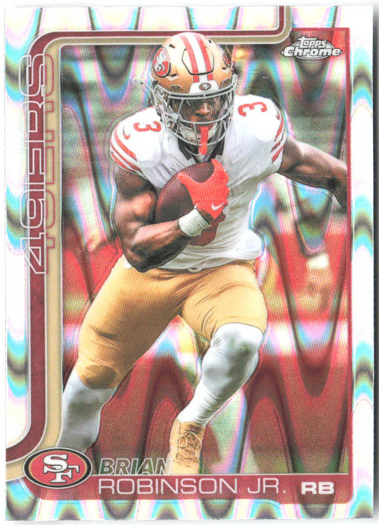 Brian Robinson Jr. Ray Wave Refractor Topps Chrome - Ray Wave Refractor 296 NM