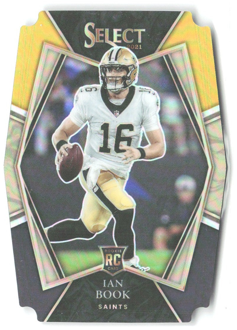 Ian Book Panini Select Black and Gold Prizm Die Cut 179 2021 New Orleans Saints