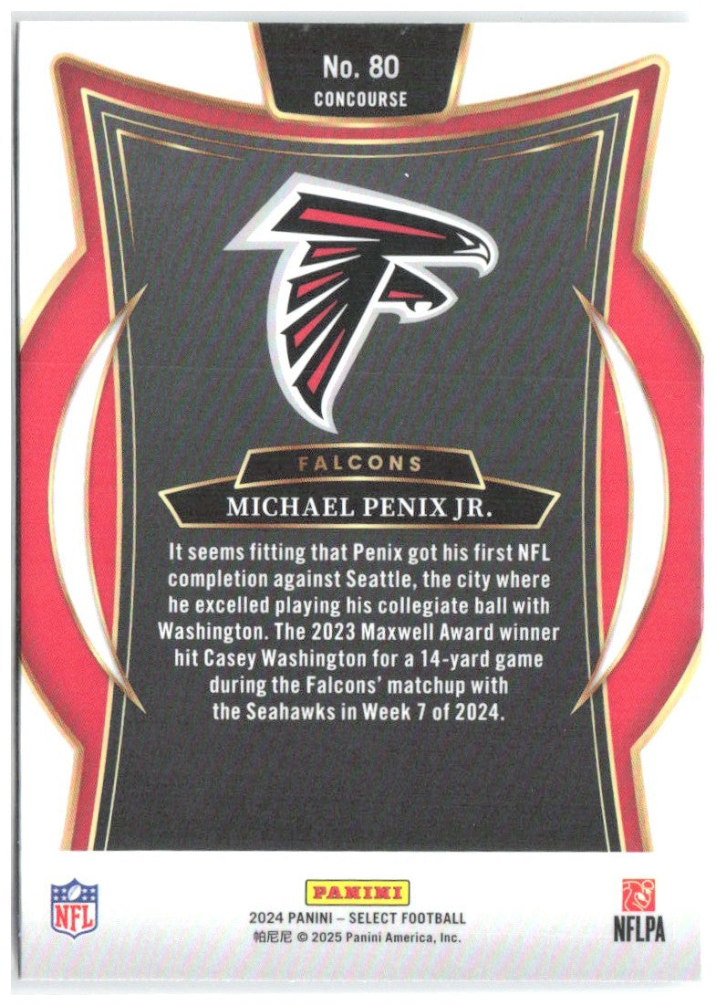 Michael Penix Jr. Panini Select 80 2024 Atlanta Falcons RC