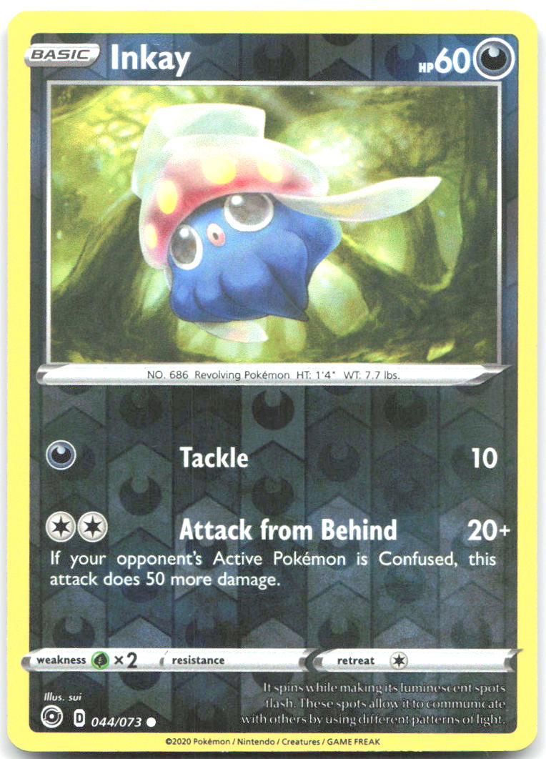 Inkay Reverse Holo Common Champion's Path 44/73 NM sui