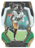 Diontae Johnson Panini Select - Black and Green Prizm Die Cut 183 2022 Steelers