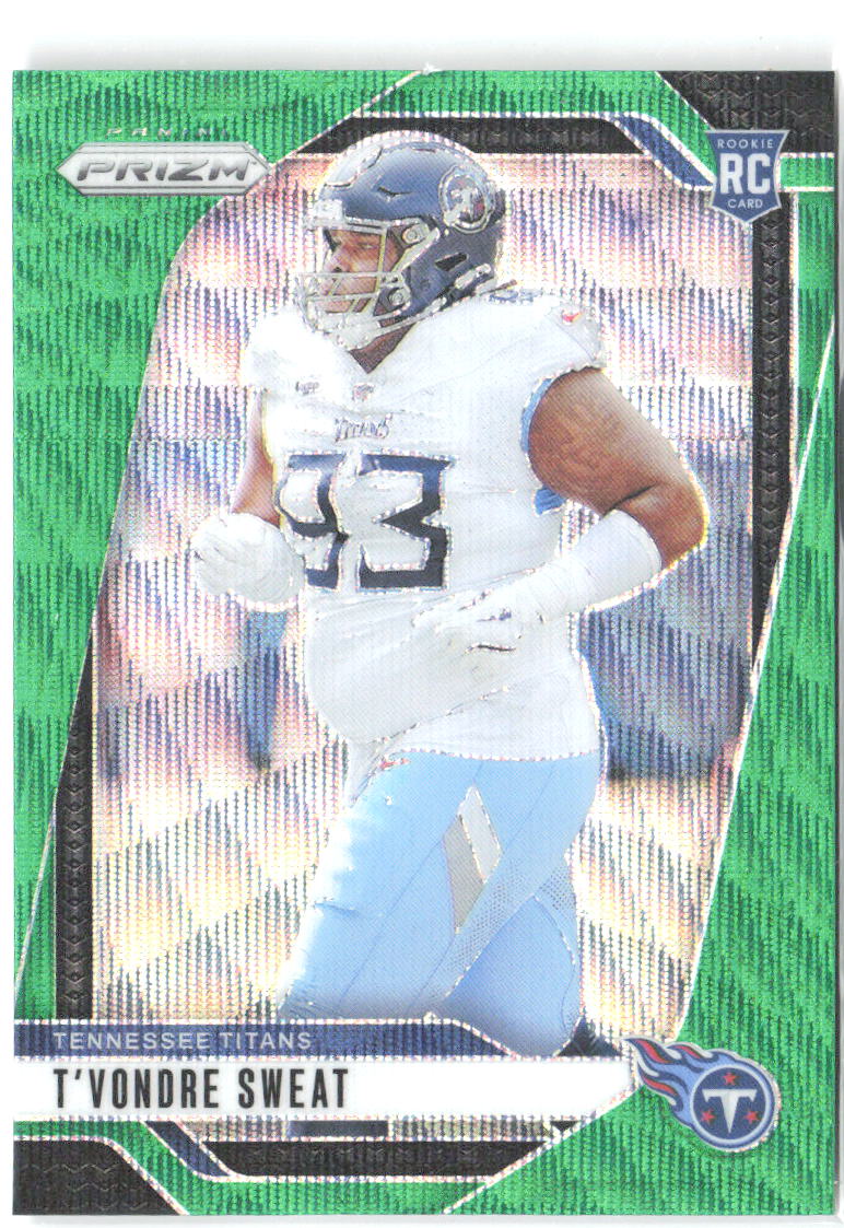 T'Vondre Sweat Panini Prizm - Green Wave 394 2024 Tennessee Titans