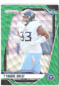 T'Vondre Sweat Panini Prizm - Green Wave 394 2024 Tennessee Titans