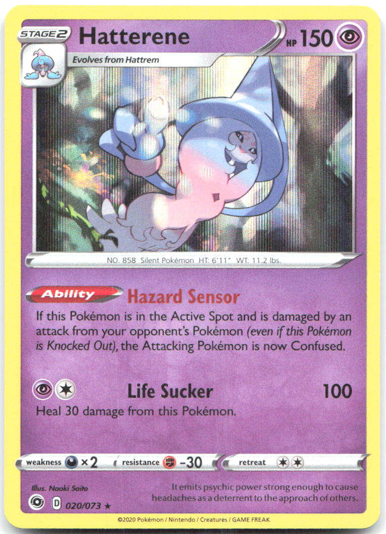 Hatterene Holo Rare Champion's Path 20/73 NM Naoki Saito