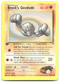 Brock's Geodude 66 1st Edition Common Gym Heroes 066/132 NM Ken Sugimori