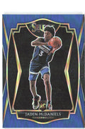 Jaden McDaniels Panini Select - Blue Prizms 197 2020-21 Minnesota Timberwolves
