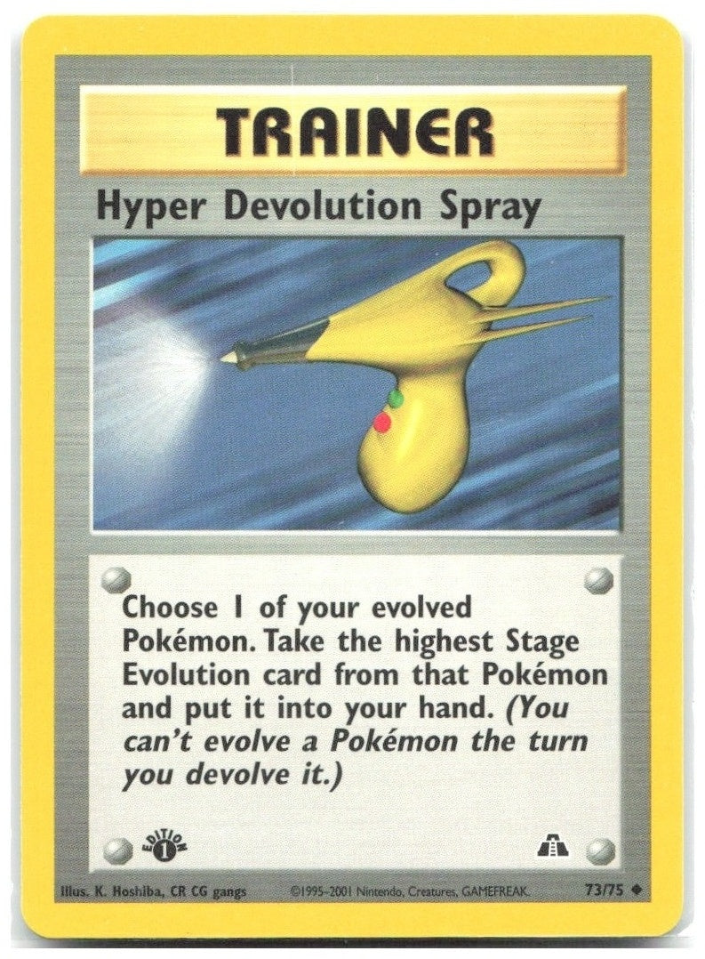 Hyper Devolution Spray 1st Edition Neo Discovery 73/75 NM K. Hoshiba CR CG gangs