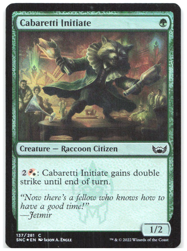 Cabaretti Initiate Foil C Streets of New Capenna 137 NM Jason A. Engle