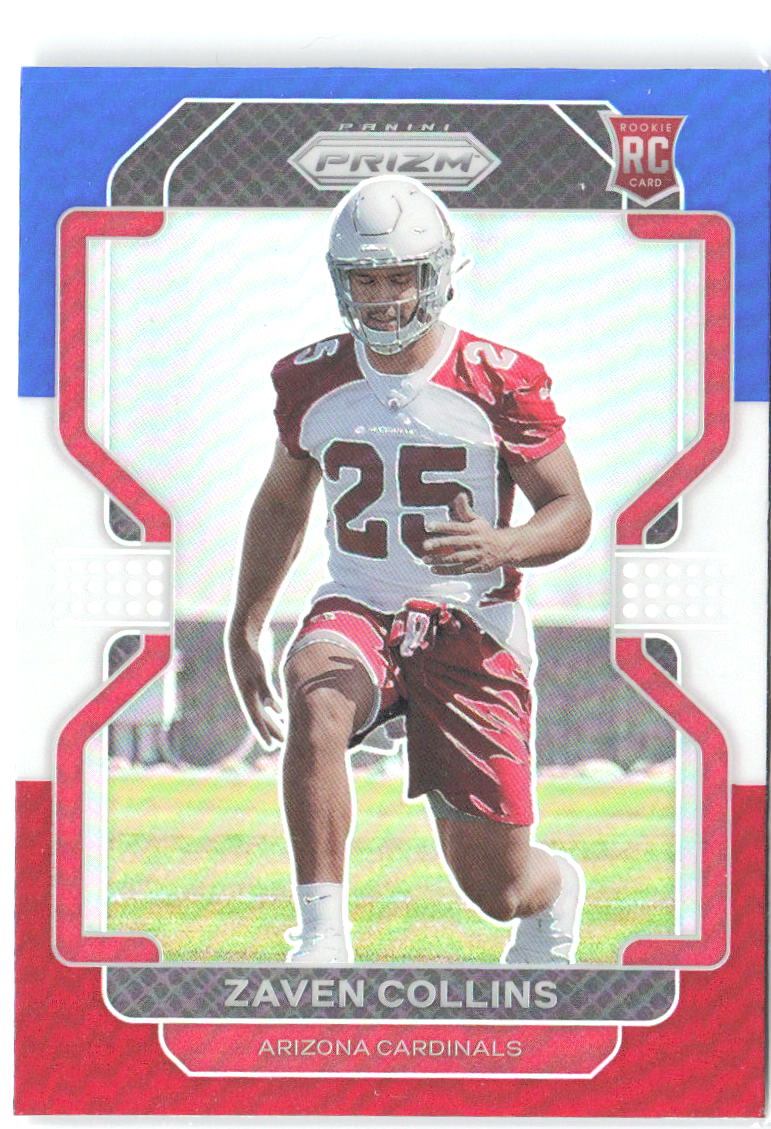 Zaven Collins Panini Prizm - Red White and Blue 432 2021 Arizona Cardinals