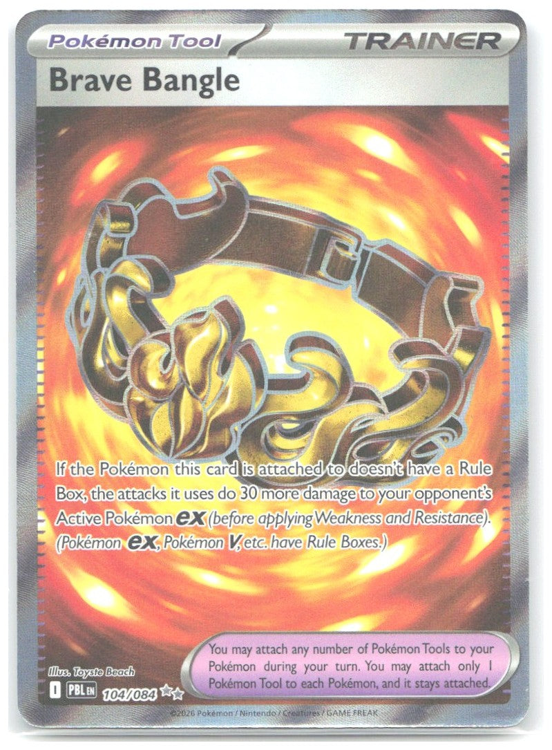 Brave Bangle Holo Ultra Rare ME05 Pitch Black 104/084 NM Toyste Beach