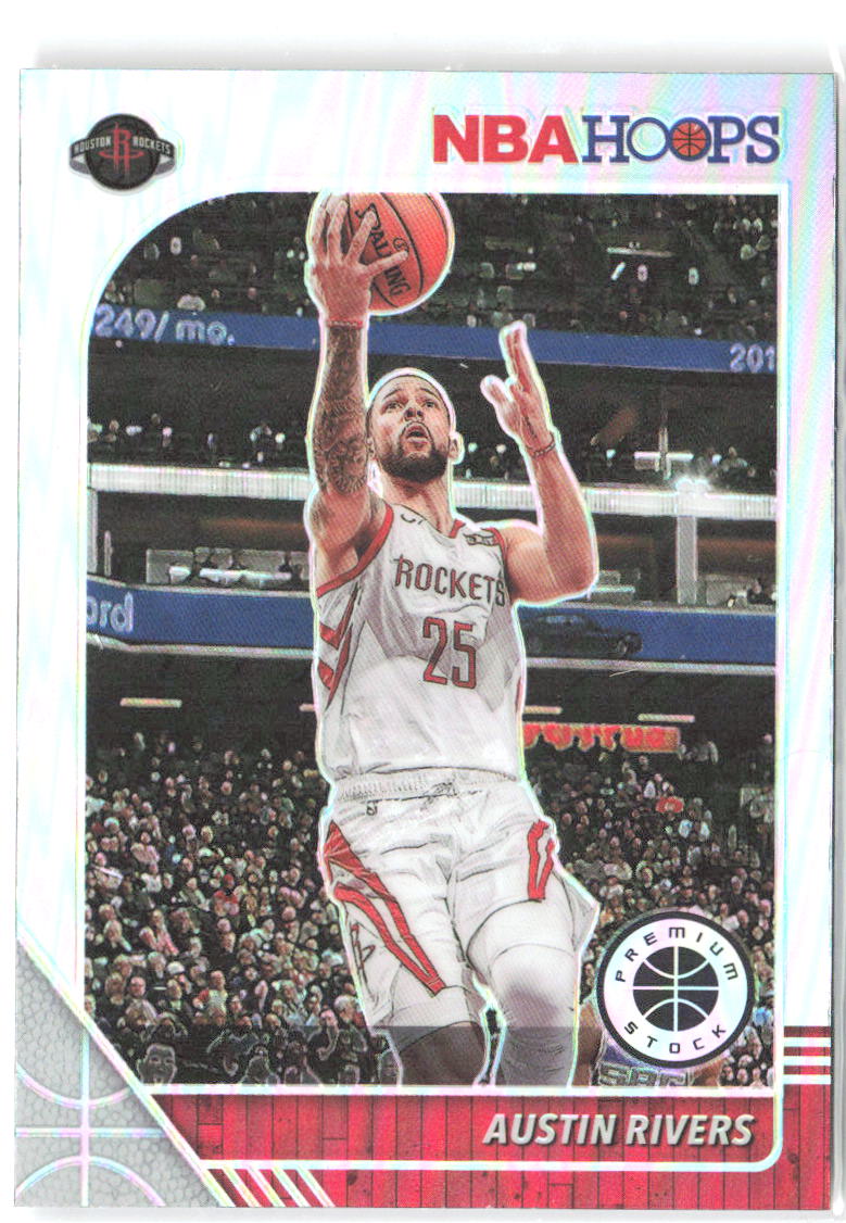 Austin Rivers Hoops Premium Stock - Prizms Silver 72 2019-20 Houston Rockets
