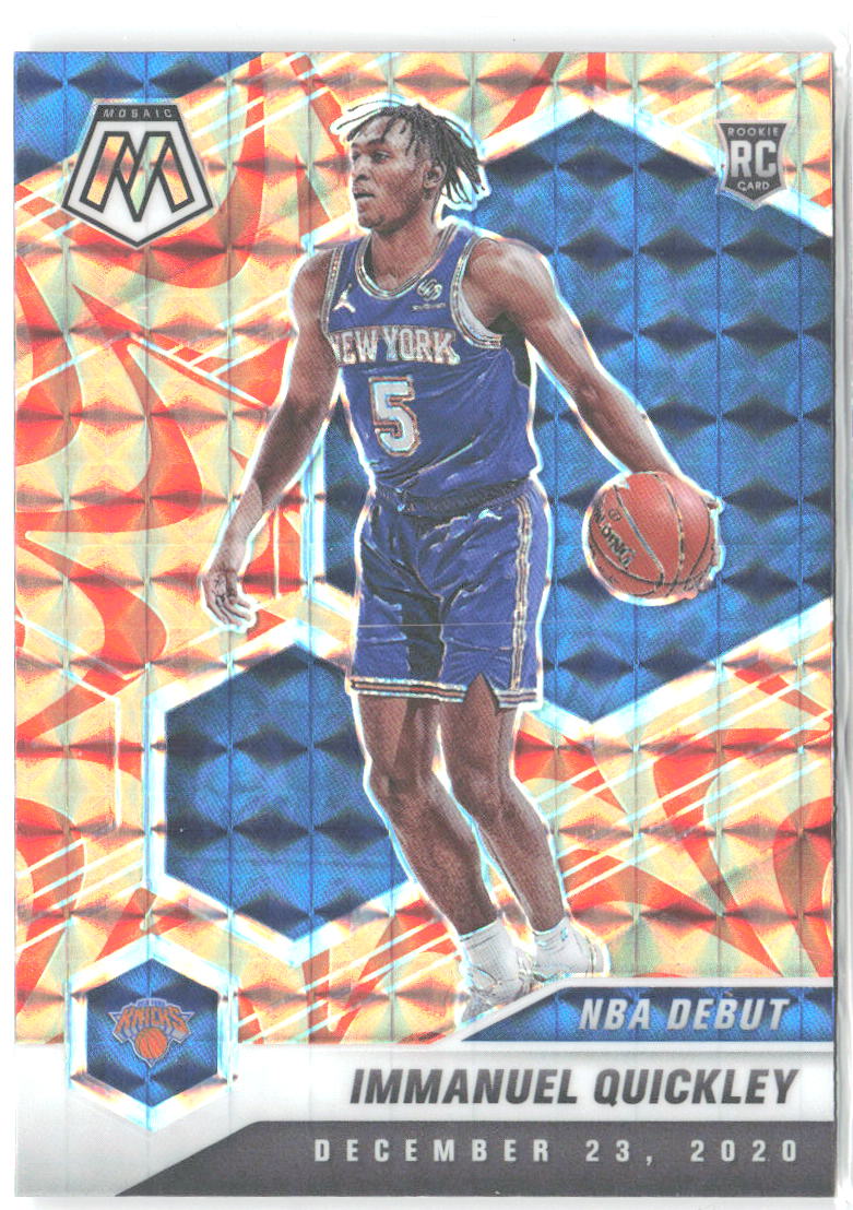 Immanuel Quickley Mosaic - Mosaic Reactive Orange 277 2020-21 New York Knicks