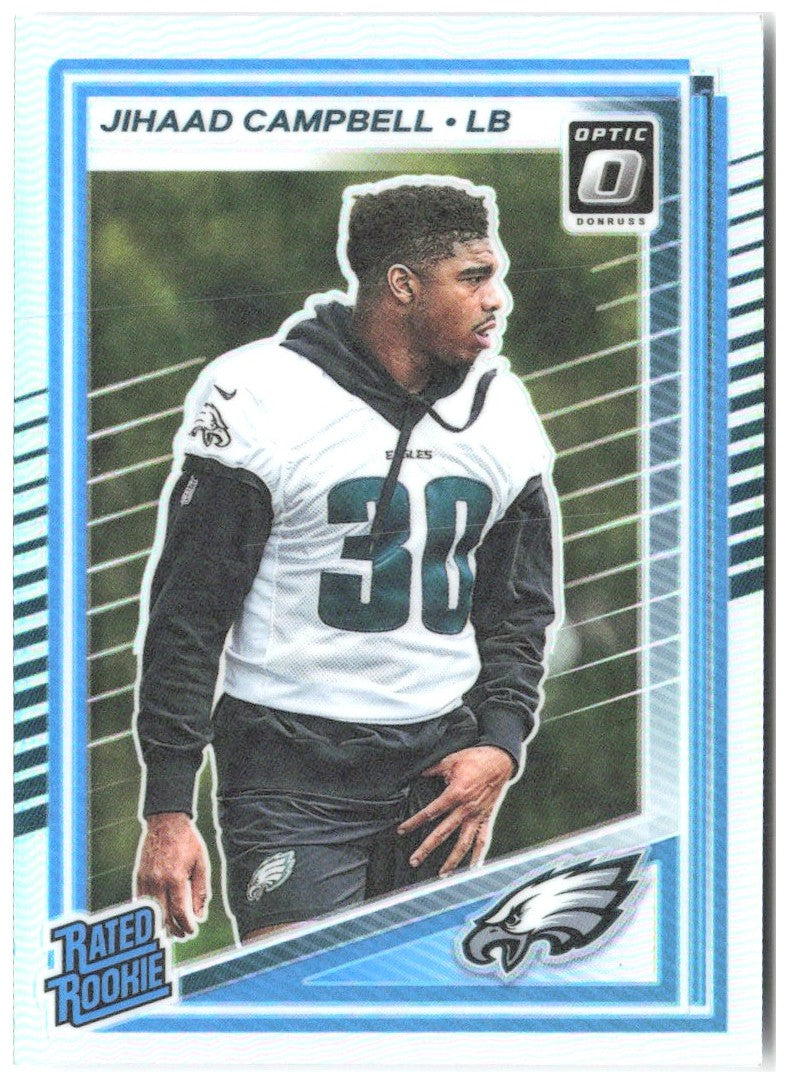 Jihaad Campbell Donruss Optic - Holo 266 2025 Philadelphia Eagles