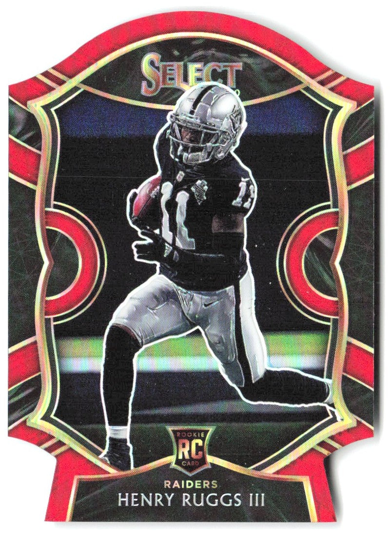 Henry Ruggs III Panini Select - Red Prizm Die Cut 58 2020 Las Vegas Raiders