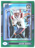Javon Baker Donruss Optic - Green Hyper 245 2024 New England Patriots