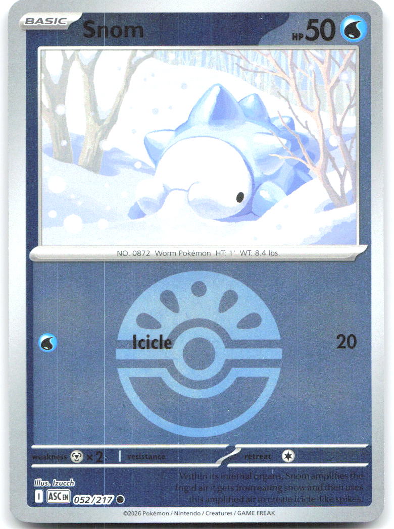 Snom Friend Ball Reverse Holo Common ME Ascended Heroes 052/217 NM Izucch