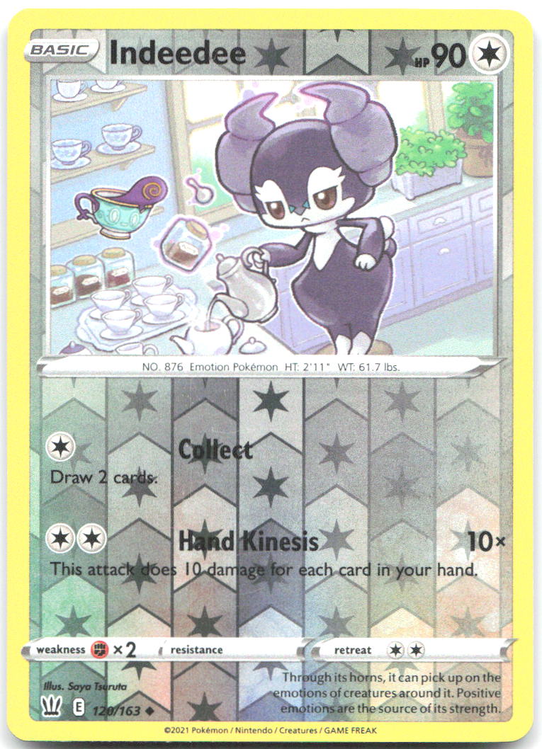 Indeedee Reverse Holo Uncommon SWSH05 Battle Styles 120/163 NM Saya Tsuruta