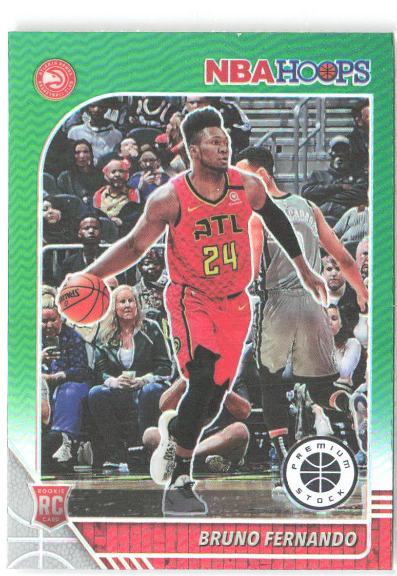 Bruno Fernando Hoops Premium Stock - Prizms Green 228 2019-20 Atlanta Hawks