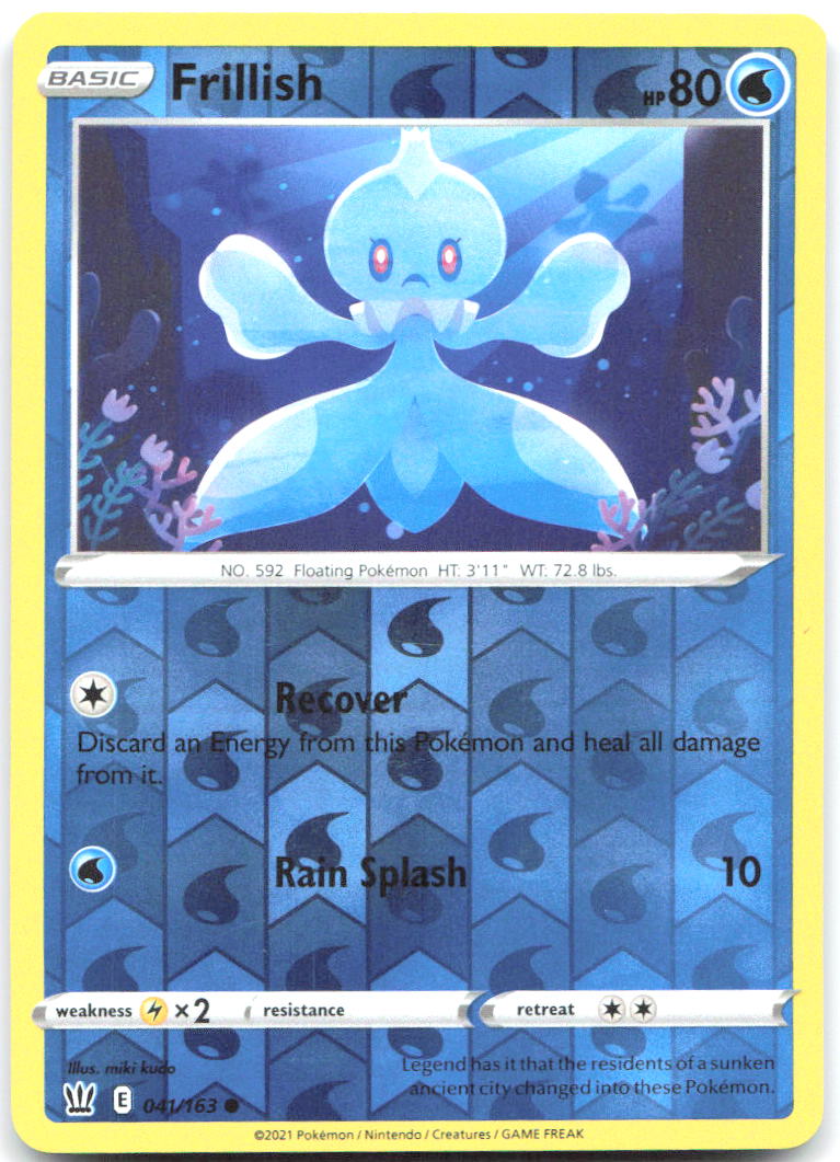 Frillish Reverse Holo Common SWSH05 Battle Styles 041/163 NM miki kudo