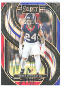 Derek Stingley Jr. Panini Select Red & Blue Prizm Shock 149 2024 Houston Texans