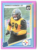 Derrick Harmon Donruss - Optic Rated Rookies Pink 391 2025 Pittsburgh Steelers