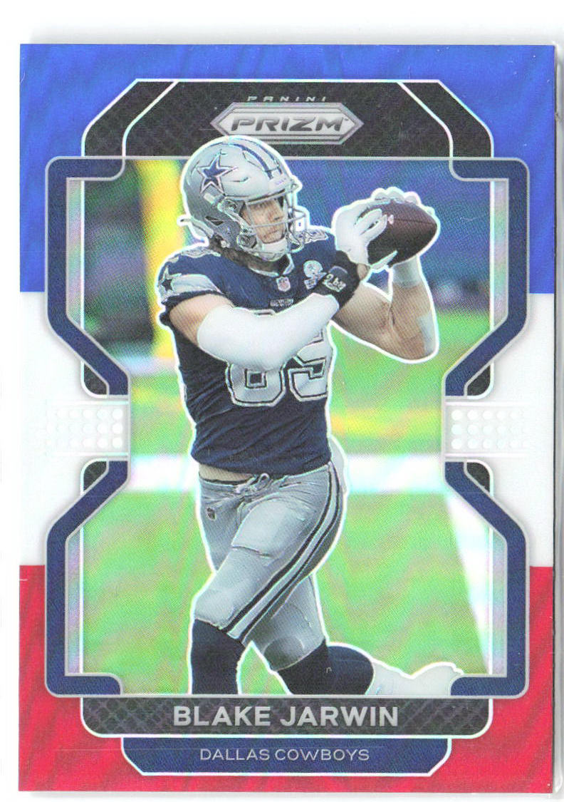Blake Jarwin Panini Prizm - Red White and Blue 241 2021 Dallas Cowboys