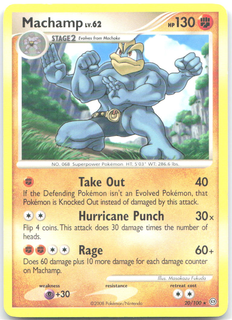 Machamp Rare Stormfront 20/100 LP Masakazu Fukuda