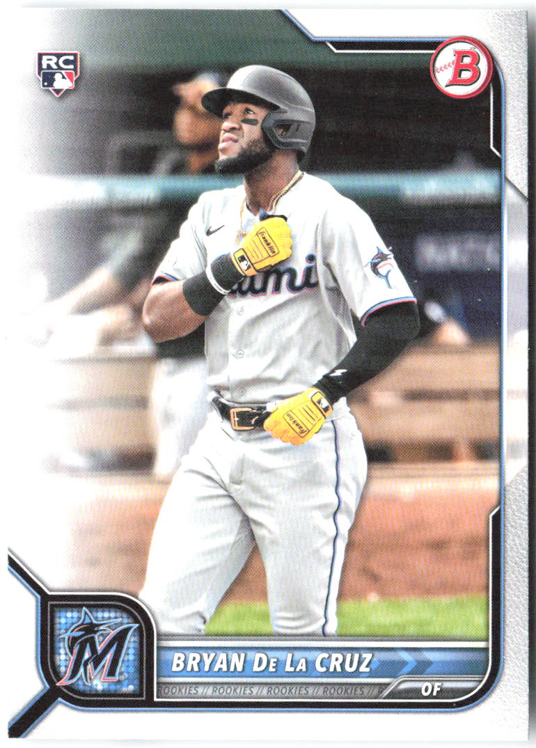 Bryan De La Cruz Bowman 88 2022 Miami Marlins RC