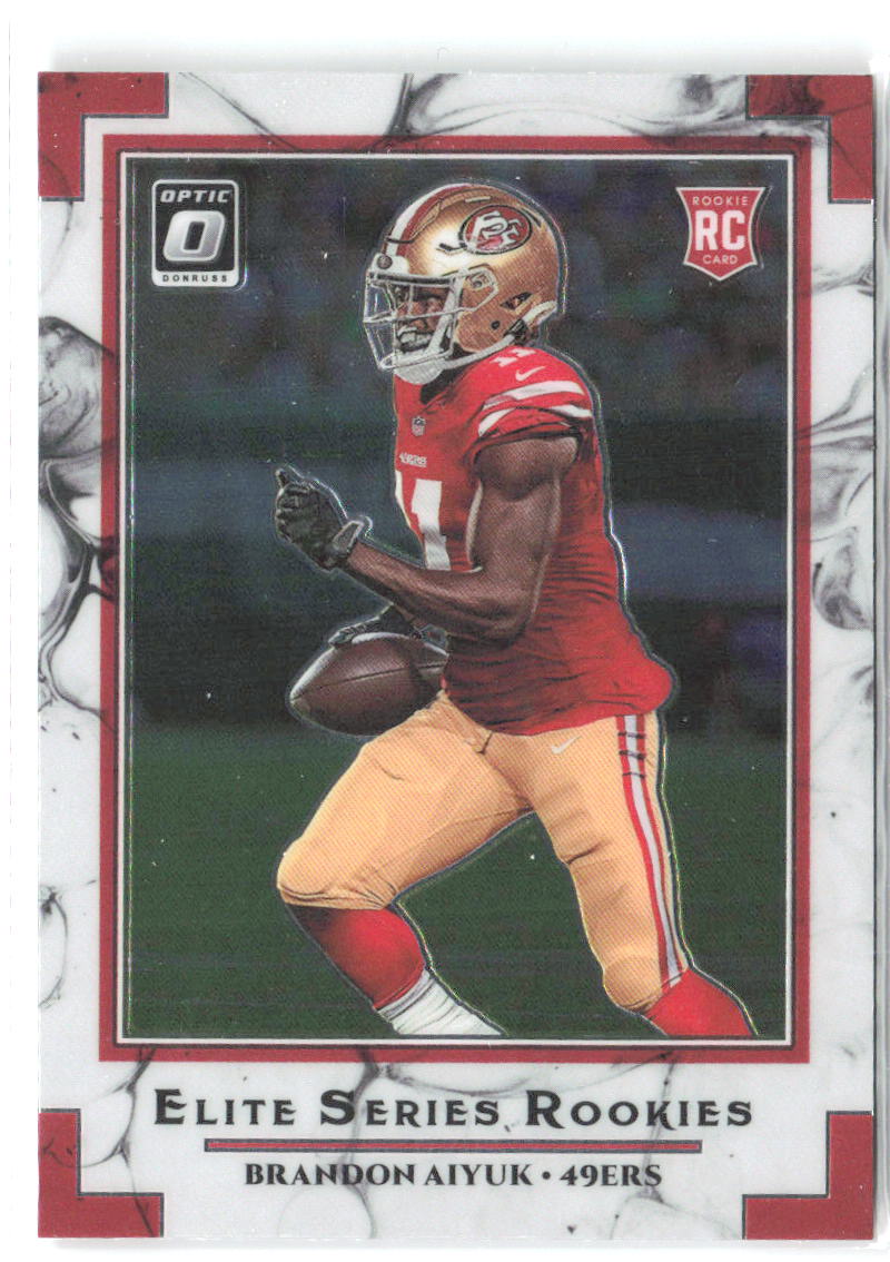 Brandon Aiyuk Donruss Optic Rookie Elite Series ESR-BA 2020 San Francisco 49ers