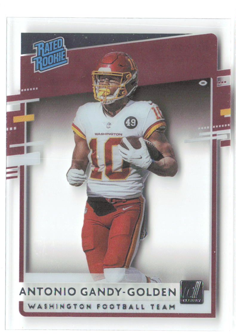 Antonio Gandy-Golden Panini Chronicles Clearly Donruss Rated Rookies RR-AGG 2020