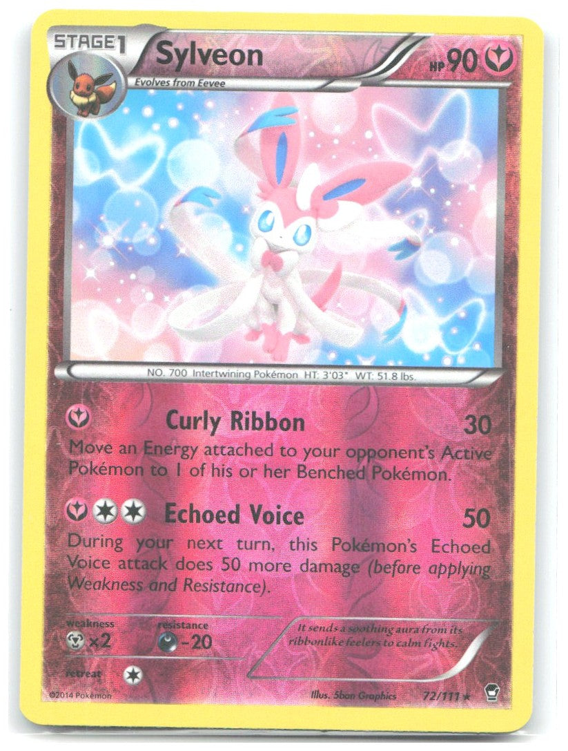 Sylveon Reverse Holo Rare XY Furious Fists 72/111 NM 5ban Graphics