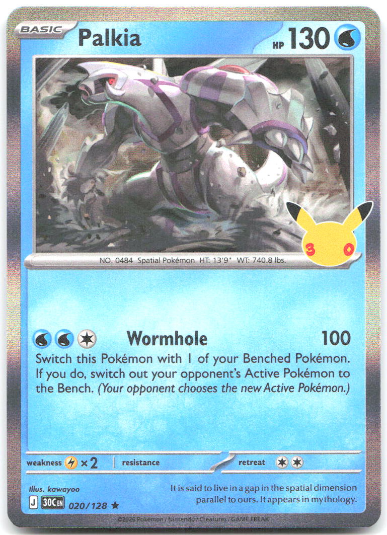 Palkia Holo Rare ME 30th Celebration 020/128 NM kawayoo