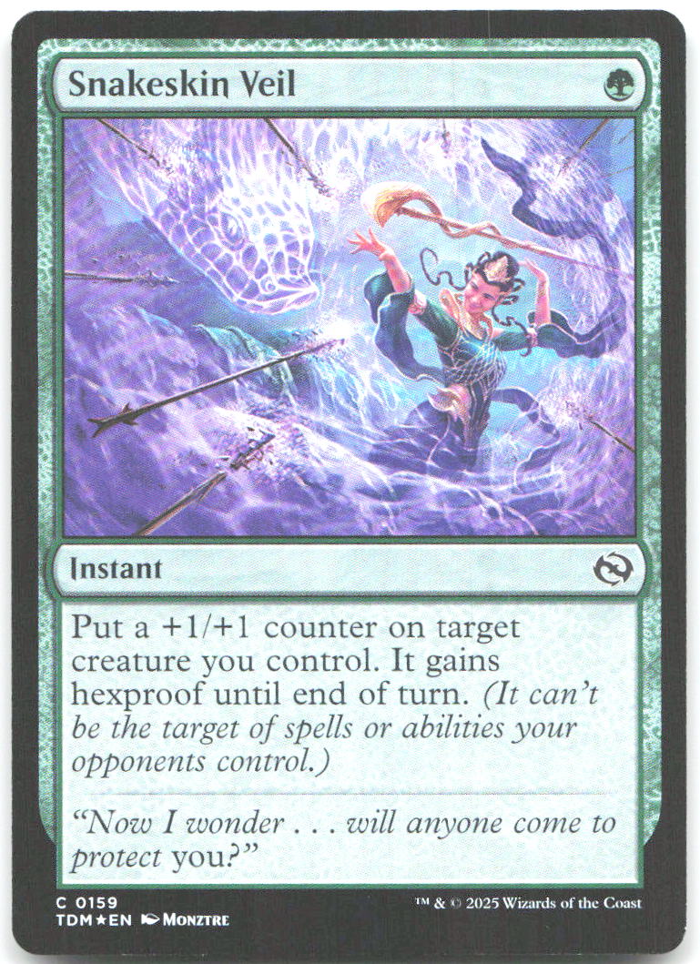 Snakeskin Veil Foil C Tarkir Dragonstorm 159 NM Monztre